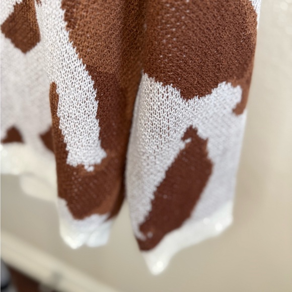 Altar'd State Cream and Brown Knit Sweater - Picture 4 of 6